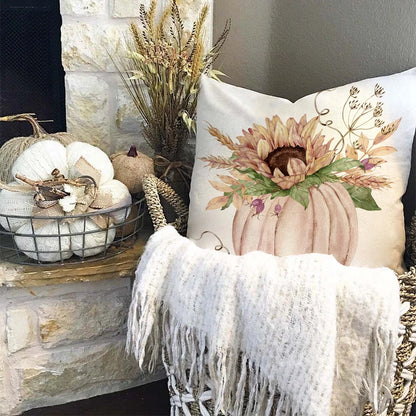 Flower Design Autumn Vintage Pillowcase